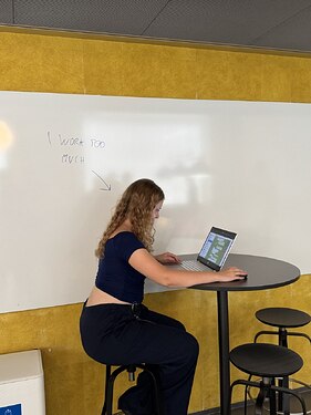 She does work too much.
