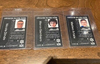 Le carte collezionabili dei contestant