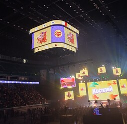 Con vista sul palco dei косплей!